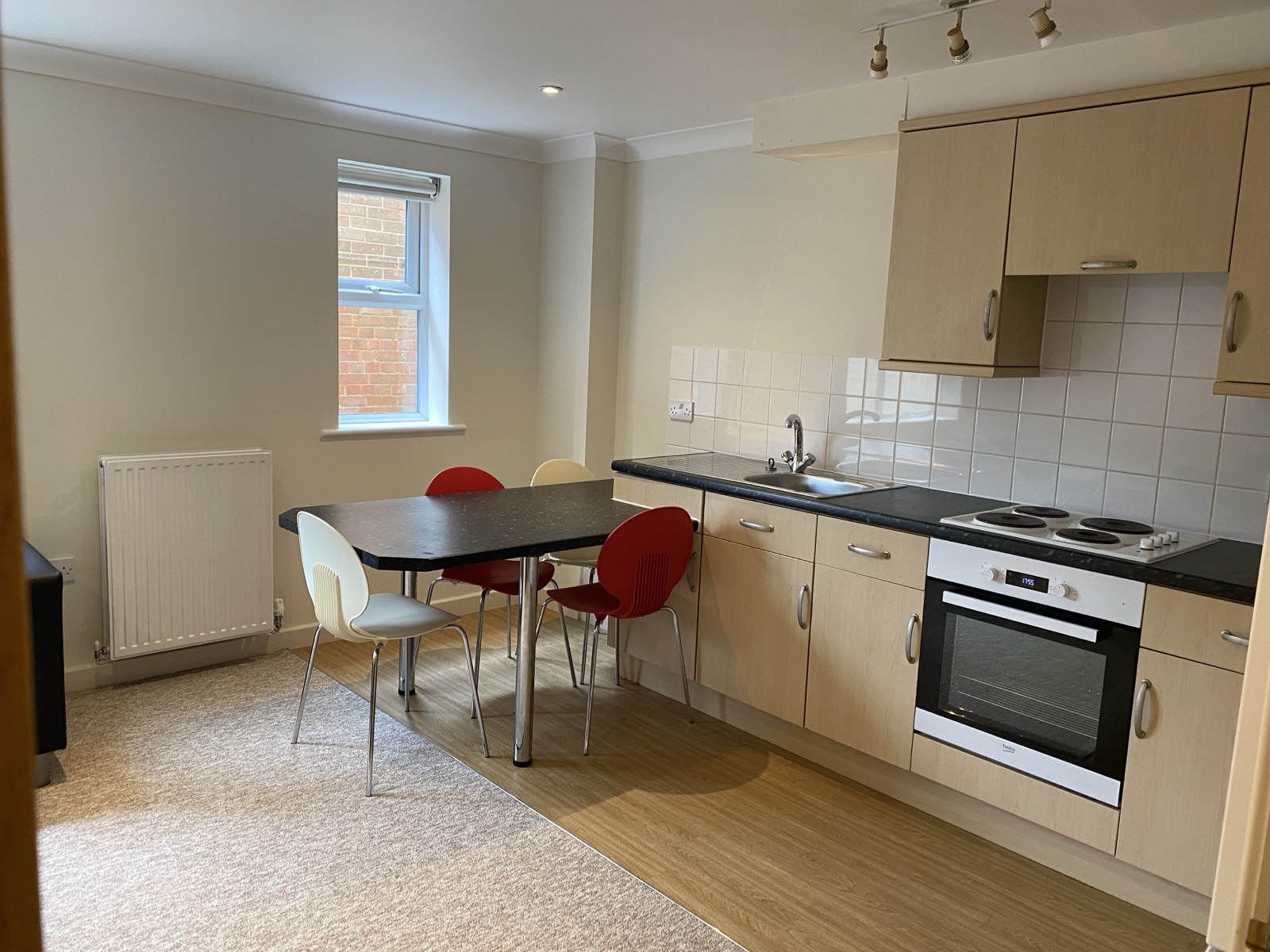 Kitchen and dining area, Flat 2 Conel Court