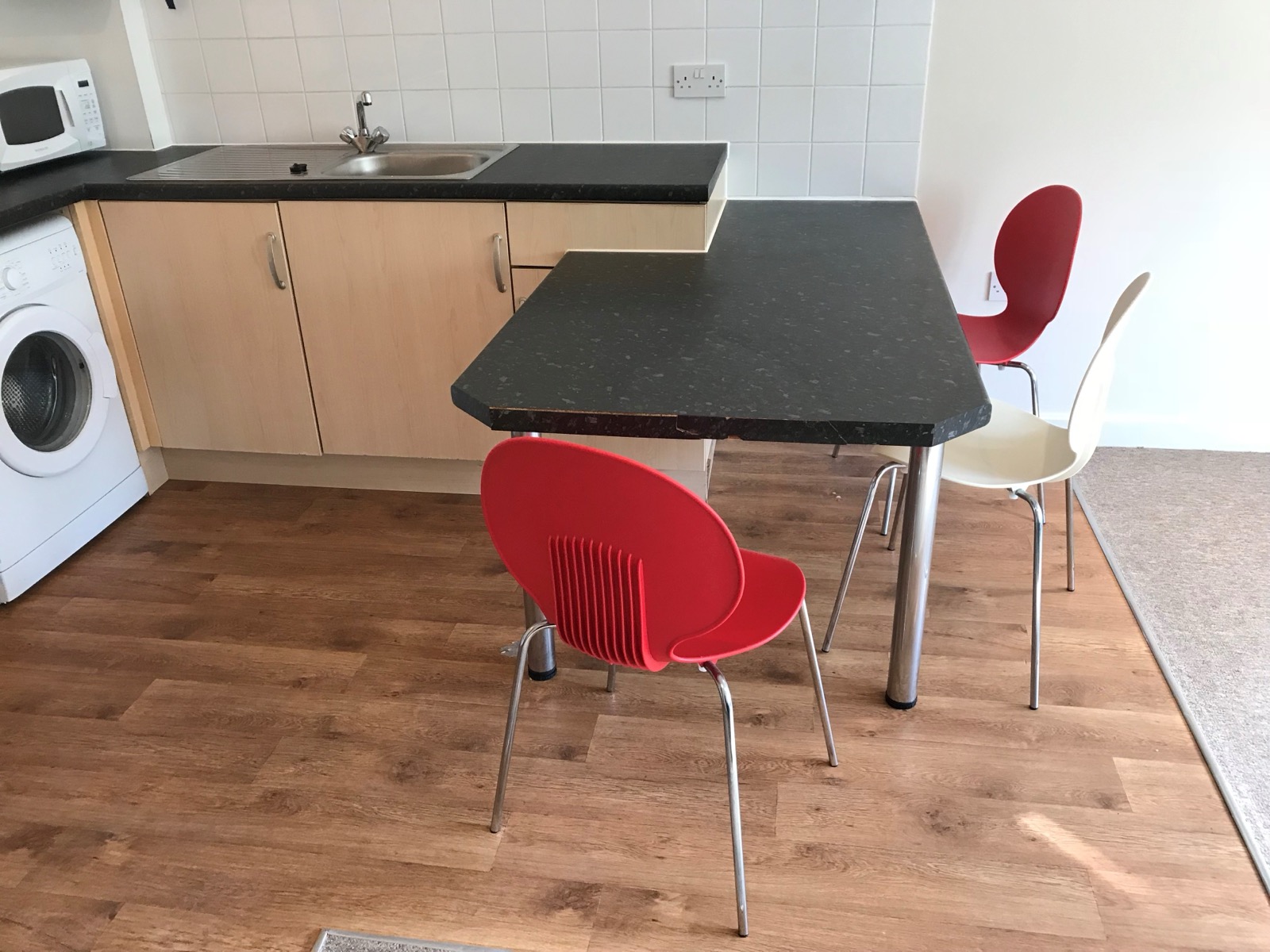 Kitchen and dining area, Flat 3 Conel Court