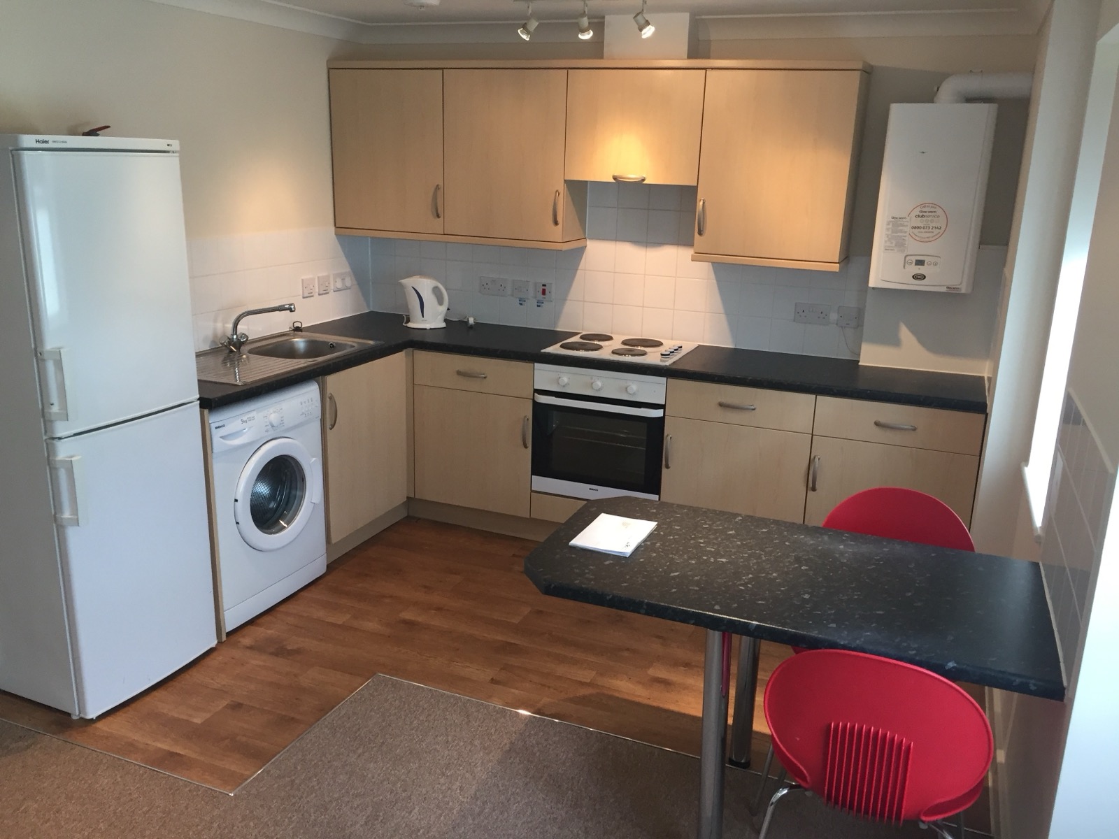 Kitchen, Flat 4 Conel Court
