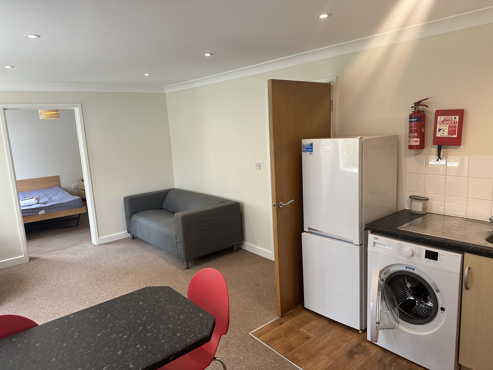 Open-plan living and kitchen, Flat 4 Conel Court