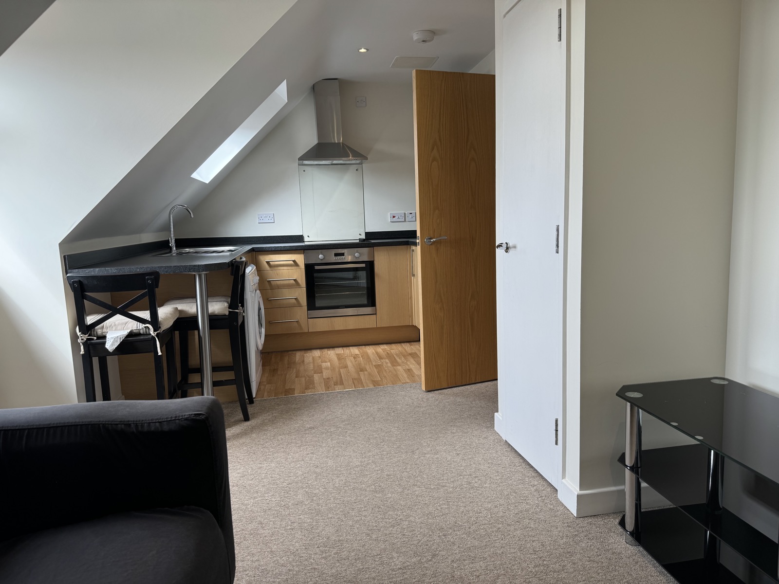 Open-plan living and kitchen, Flat 8 Richmond Court